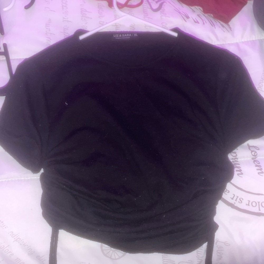Black crop top